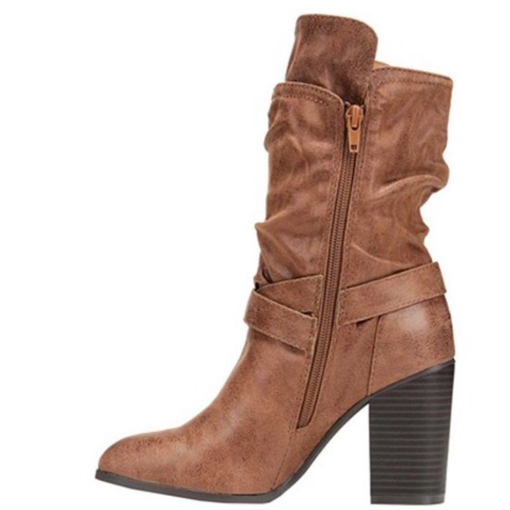 Carlos by Carlos Santana Tan Mid Calf Boot - Picture 4 of 7